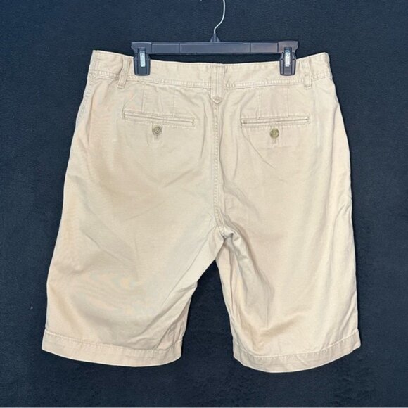 Women's 12 Tan Mid-rise Legandary Wash "Blakely" Bermuda Shorts - Eddie Bauer - Picture 2 of 5